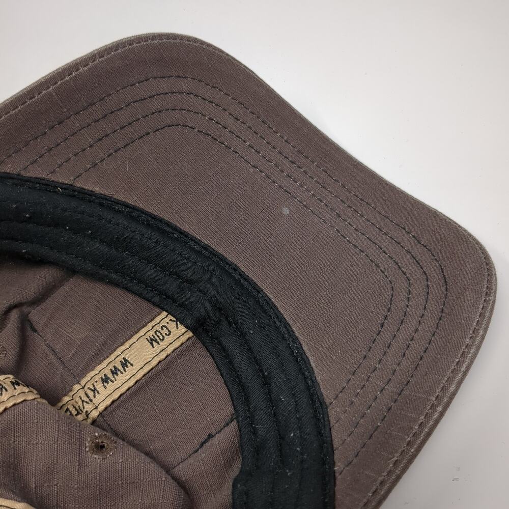 Kryptek Patch Flag Strapback Baseball Cap Brown O… - image 8